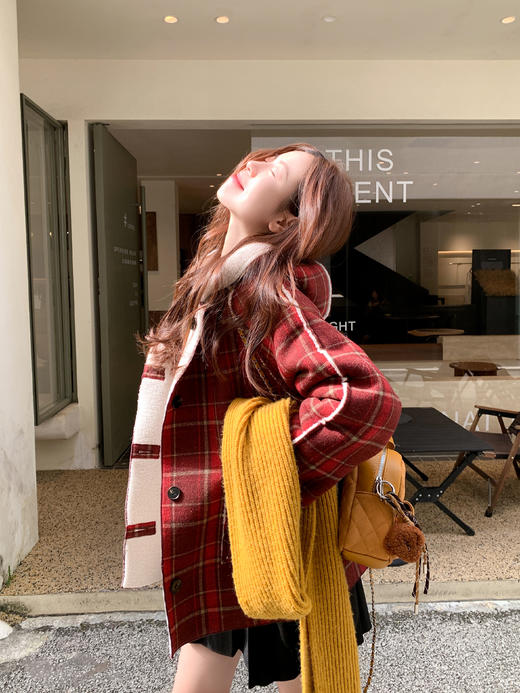 <曾小咸推荐>现货秒杀 ！微信超特价！韩系正反两穿羊羔毛外套 日常329.99 立减170 秒杀159.99！！ 商品图9