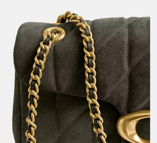 年末好折！Coach专柜款tabby26枕头包 麂皮橄榄绿只要￥3500直邮到手 商品图9