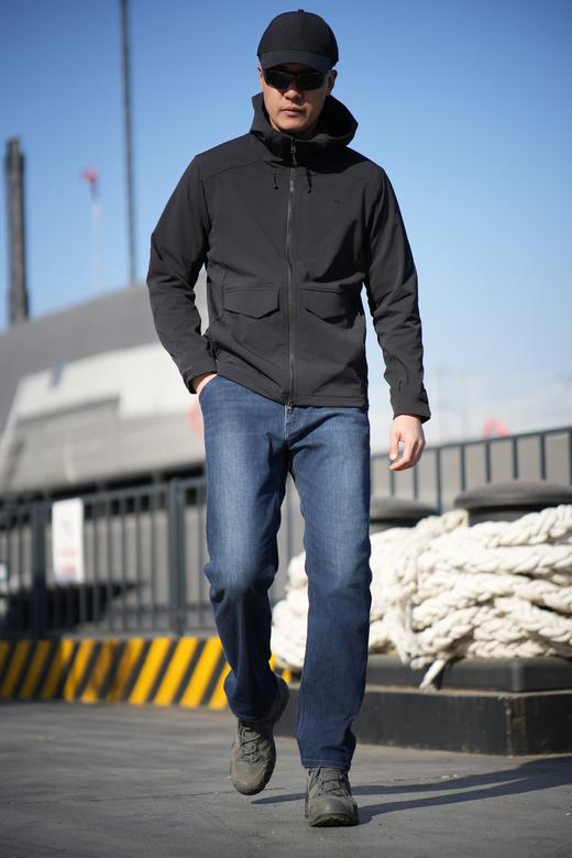 【龙牙上新】龙牙隐之风岩战术通勤直筒牛仔裤 商品图2