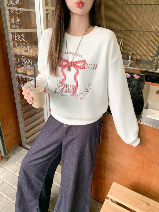 <曾小咸推荐>现货秒杀 ！微信超特价！蝴蝶结加绒卫衣 日常169.99 立减90 秒杀79.99！！ 商品图5