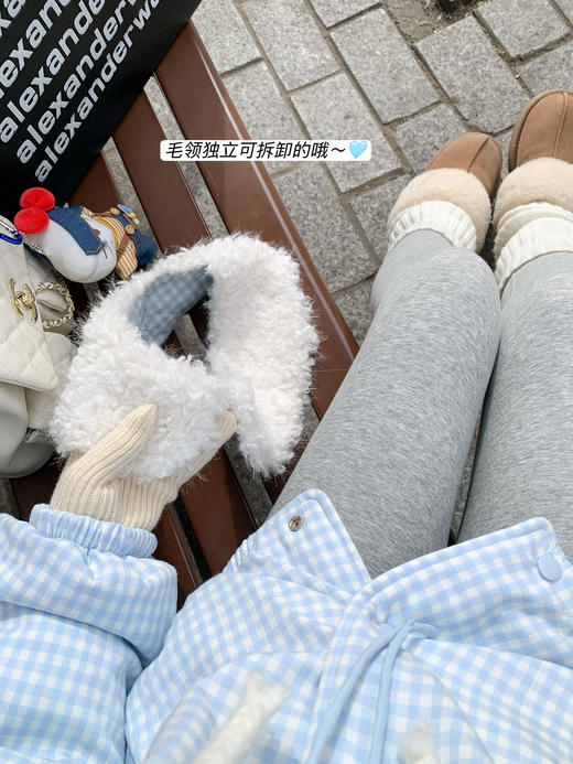 <曾小咸推荐>现货秒杀 ！微信超特价！韩系格子双面穿棉服 日常329.99 立减160 秒杀169.99！！ 商品图10