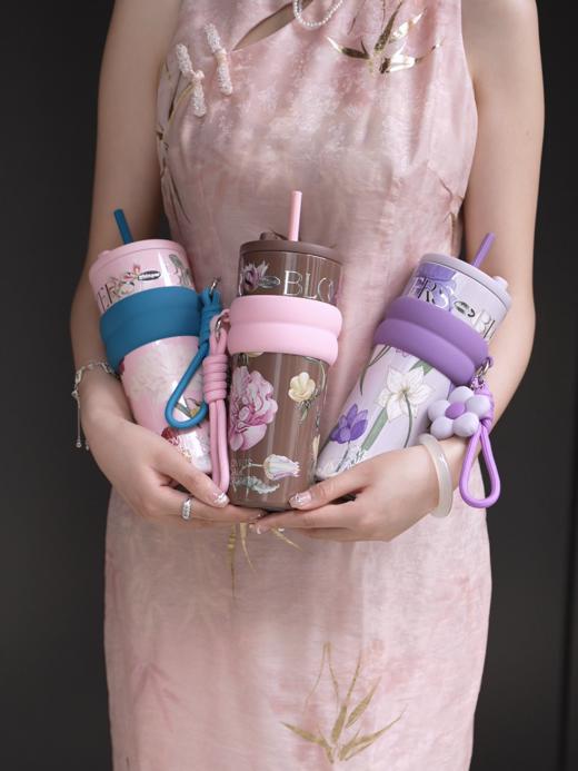 世大家极光星夜陶瓷内胆大容量保温吸管杯710ml   SY 商品图0