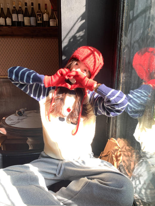 <曾小咸推荐>现货秒杀 ！微信超特价！韩系拼接条纹毛衣 日常189.99 立减100 秒杀89.99！！ 商品图5