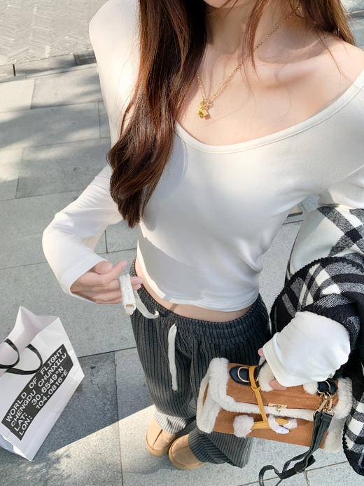 <曾小咸推荐>现货秒杀 ！微信超特价！韩系抽绳直筒休闲裤 日常189.99 立减100 秒杀89.99！！ 商品图9