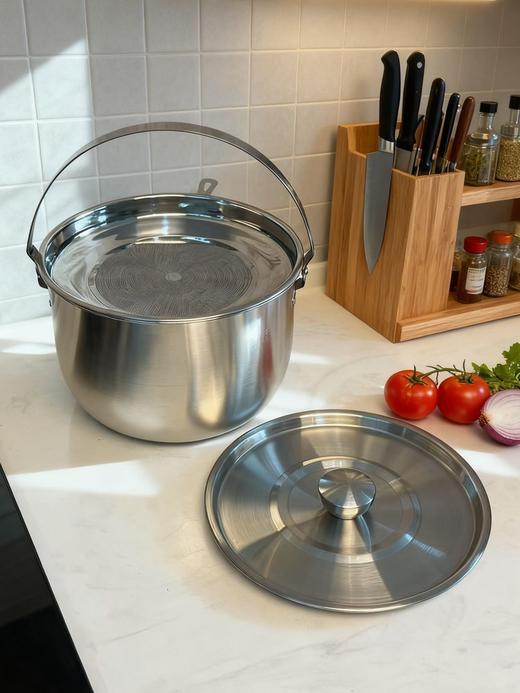 👍品牌直发【易铂yispot 不锈钢滤油锅3L】，炼油/储油/沥油，让吃猪油不麻烦，❣️过滤无渣，冰箱储存，3升（约装5斤油）大口径，过滤 + 储存双在线🍟 商品图0