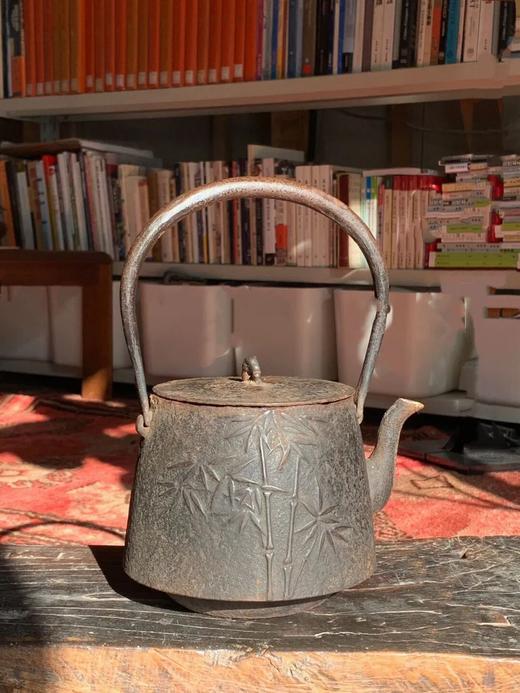 雅竹纹茶道提梁烧水铁壶，顺丰包邮 商品图0