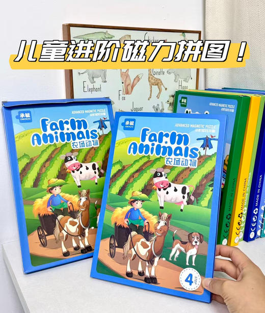 【20日20点兑】礼盒装儿童进阶磁力拼图 商品图1