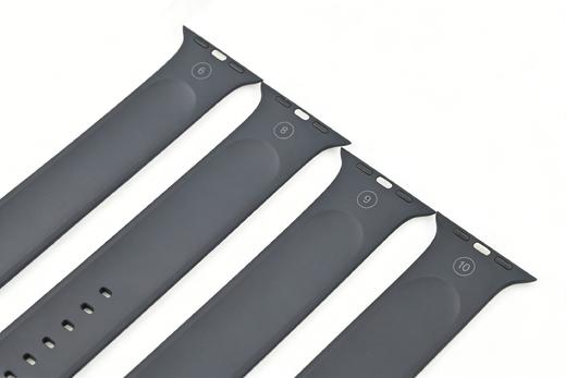 适用于apple watch苹果手表单圈弹力硅胶表带原装黑色白色表带 商品图3