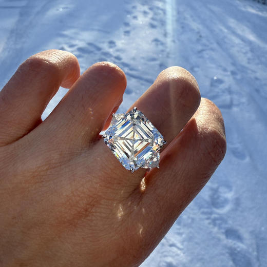 GAONAS 戒指 霜雪闪耀臻奢白色冰糖戒指11795RW 商品图3