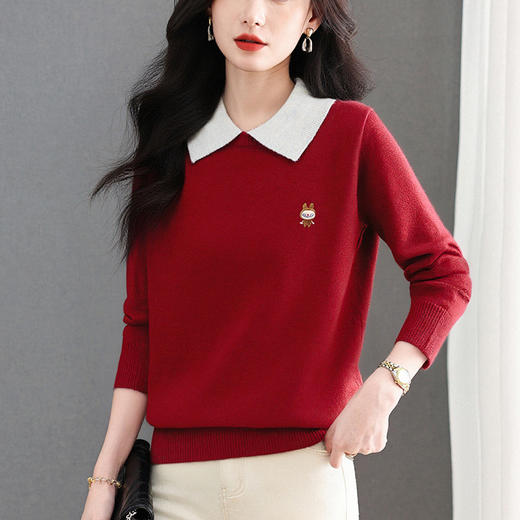 CC女士减龄上衣冬季内搭可外穿毛衣气质轻奢高级感羊毛打底衫女 商品图0