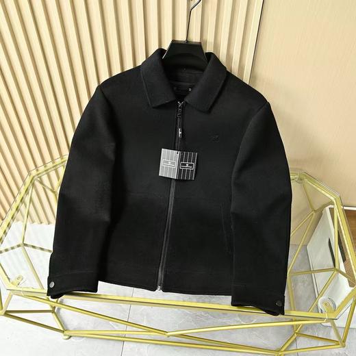 杰尼亚2025新款羊毛呢羽绒两件套男士短款夹克外套 商品图1