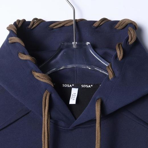 26WY01SDSA男士秋冬新款痞帅男装美式高街撞色抽绳连帽卫衣百搭舒适上衣 商品图2