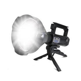 亚马逊W590 可充电聚光灯超亮手电筒 USB应急充电 四种模式 户外防水露营探照灯（带三脚架）