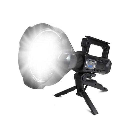 亚马逊W590 可充电聚光灯超亮手电筒 USB应急充电 四种模式 户外防水露营探照灯（带三脚架） 商品图0