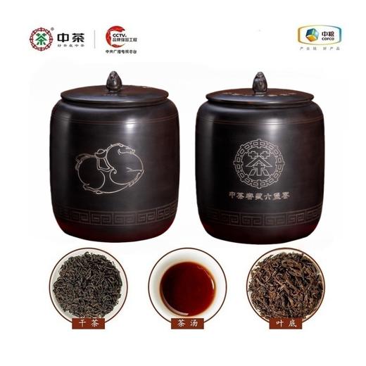 预售-中茶六堡马上有钱马年生肖罐2021年陈化一级料3.5kg 商品图0