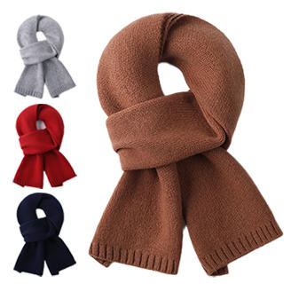 昆潮 100%全羊毛亲肤保暖纯色围巾（多色） 商品图1