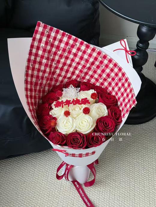 新年毛毡字母牌（5个/包）-新年快乐/烟花 商品图2