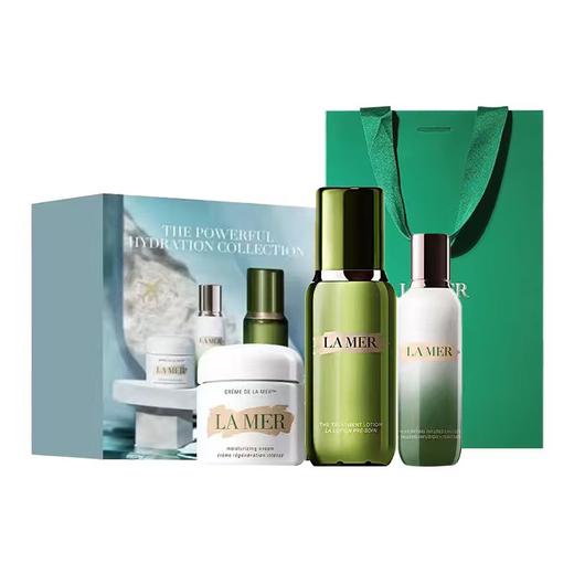 【送礼袋】LAMER海蓝之谜 卓效保湿水乳面霜三件套盒（内含：精粹水150ml+经典面霜60ml+精粹乳50ml）香港直邮 商品图0