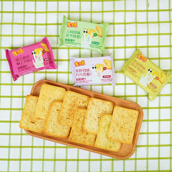 米多奇烤馍片混合口味1000g休闲零食饼干充饥膜片馒头片整箱 /休闲食品 /饼干 /馍片 商品图7