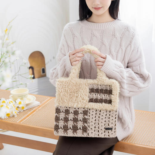苏苏姐家绒绒托特包手工diy钩针编织毛线团手拎包包材料包 商品图2