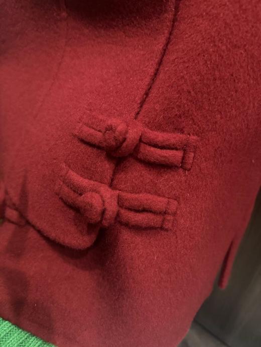 D123022新年战袍搞起来。纯手工国风盘扣羊绒马甲 商品图6