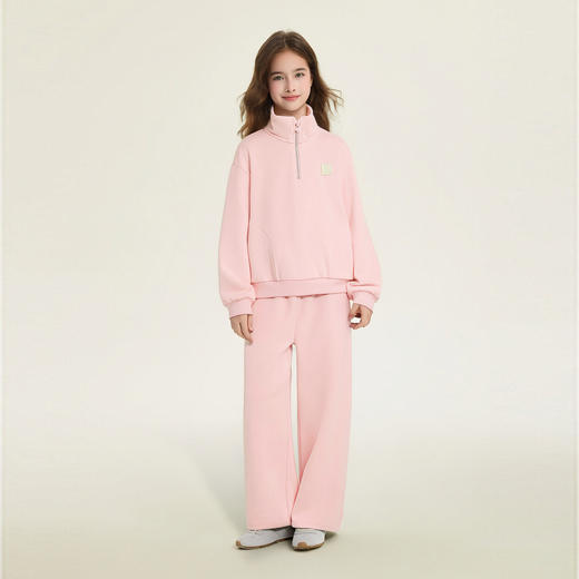 笛莎Deesha 童装女童套装2026春新款卫衣阔腿裤套装 商品图0