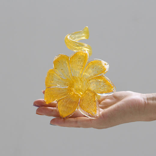 创意花朵玻璃烛台 复中古高脚餐桌氛围蜡烛台家居装饰 ins餐厅 商品图6