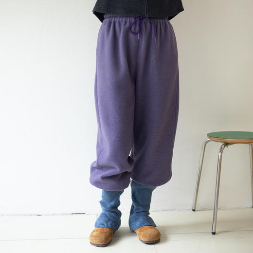 绽放043朵/加绒摇粒绒感全腰松紧松紧收脚卫裤女加厚直筒束脚裤 商品图1