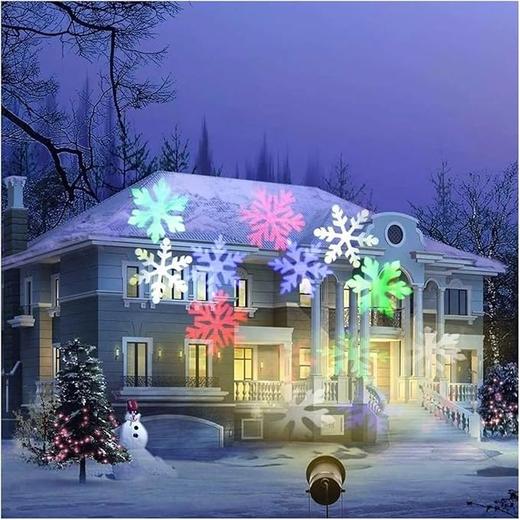 美国 户外防水LED雪花灯景观灯 氛围灯具装饰  节日派对灯 商品图3