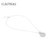 GAONAS  瑞雪奢华白色璀璨水滴项链11796XW 商品缩略图1