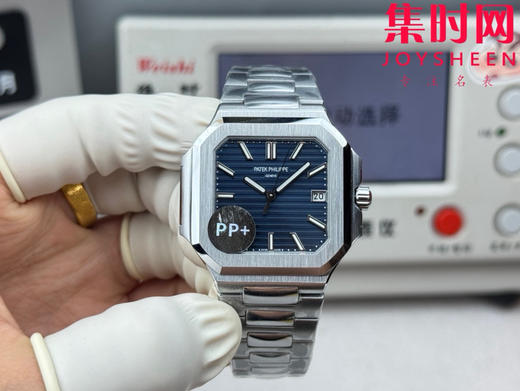 PP+百达翡丽 方形鹦鹉螺 新系列CUBITUS 5821男士腕表 深蓝牛仔 商品图0