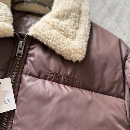 D123011新品女士羊羔毛领短款羽绒服外套保暖通勤 商品图10