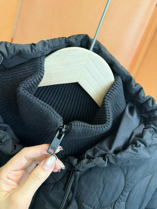 2512503     B 针织🧶拼接连帽外套 棉服 商品图2