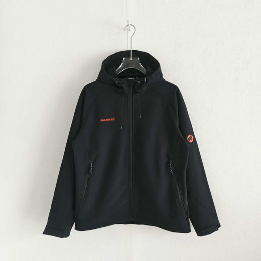 原单正品 MAMMUT猛犸象Clion红标男款户外防风加绒连帽软壳外套，
尺码：M～XXXL 商品图0