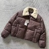 D123011新品女士羊羔毛领短款羽绒服外套保暖通勤 商品缩略图8