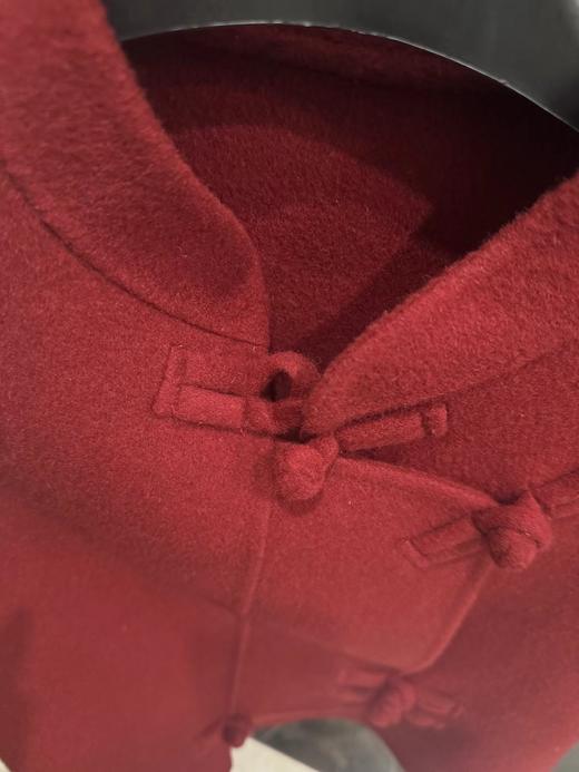 D123022新年战袍搞起来。纯手工国风盘扣羊绒马甲 商品图11