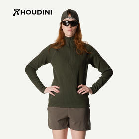 HOUDINI胡丁尼Pace Flow疾速女网眼透气立领抓绒衣外套 830046