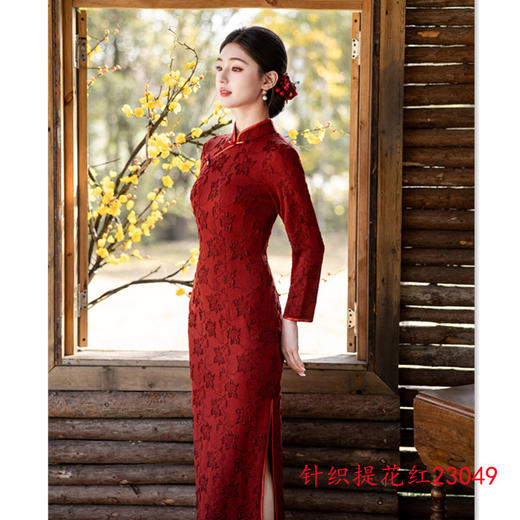 时尚改良新中式长袖上衣外套，日常可穿洋气旗袍GX-23049 商品图1