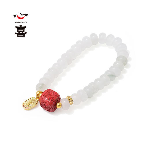 【马年太岁符 好运不打折】 钻石世家X心喜 诸事欢喜马年太岁符系列马年太岁符和田玉手串 天山翠手串 六面吉文朱砂骰子 骰转福来.福缘双至【结缘定制、无质量问题不支持退换货】预计3-5天发货 商品图2
