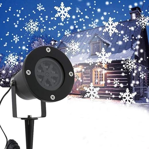 美国 户外防水LED雪花灯景观灯 氛围灯具装饰  节日派对灯 商品图0