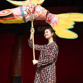 绽放040朵/新中式盘扣斜襟高支棉印花长袖连衣裙中长款松弛感长裙