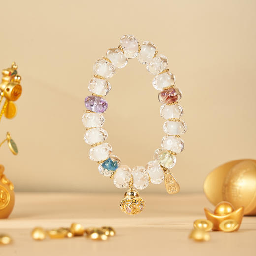 大英博物馆 东方梦境系列 聚宝盆糖心琉璃手链 商品图1