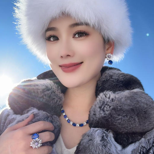 GAONAS  时尚贵气臻奢蓝色颈链11792XB 商品图4