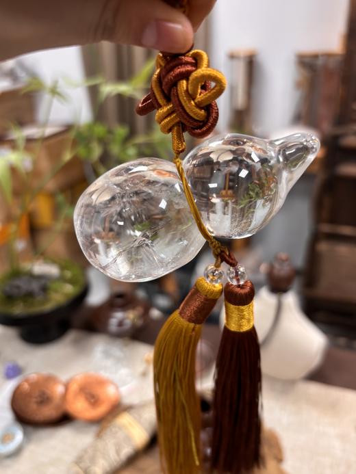 积分兑换【白水晶葫芦】| 大梦香堂 商品图0