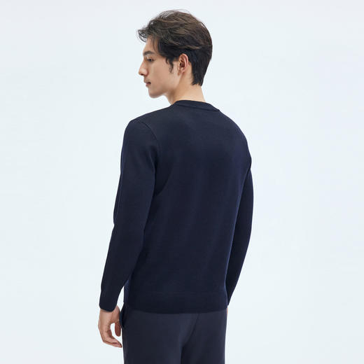 【门店同款&含绵羊毛】圣得西25年秋冬季男士套头毛衫简约针织衫 商品图3