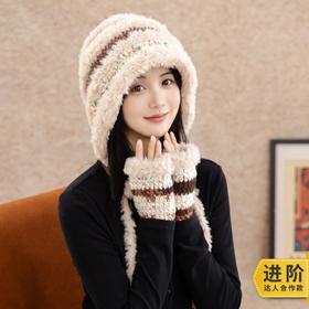 苏苏姐家云团手套帽子套装手工diy编织钩针毛线团自制套装材料包预