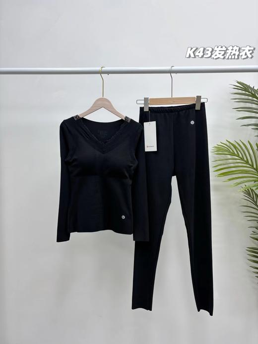 D123007冬季新款女士羊绒蚕丝发热衣套装免穿内衣 商品图3