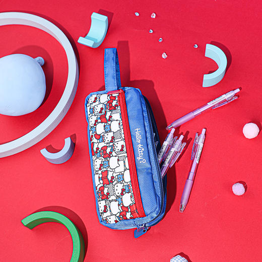 广博三丽鸥HelloKitty印花手提笔袋 商品图5