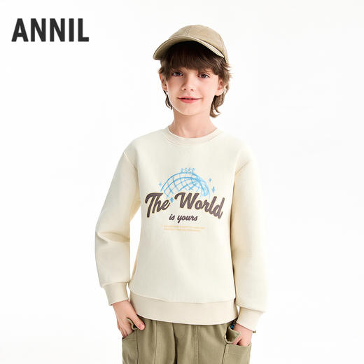 【实体店同款】男童圆领长袖卫衣春季新款安奈儿童装EB611610 商品图2