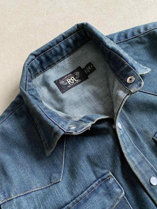 D123008传统美式工装风男士商务休闲牛仔衬衫 商品图9